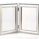 Cornice Silver Plated Double Puntinata Retro in Velluto